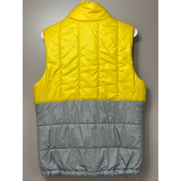 NWOT Adidas Neo Sports Padded Yellow & Gray Puffer Vest Women's Small - Picture 11 of 11